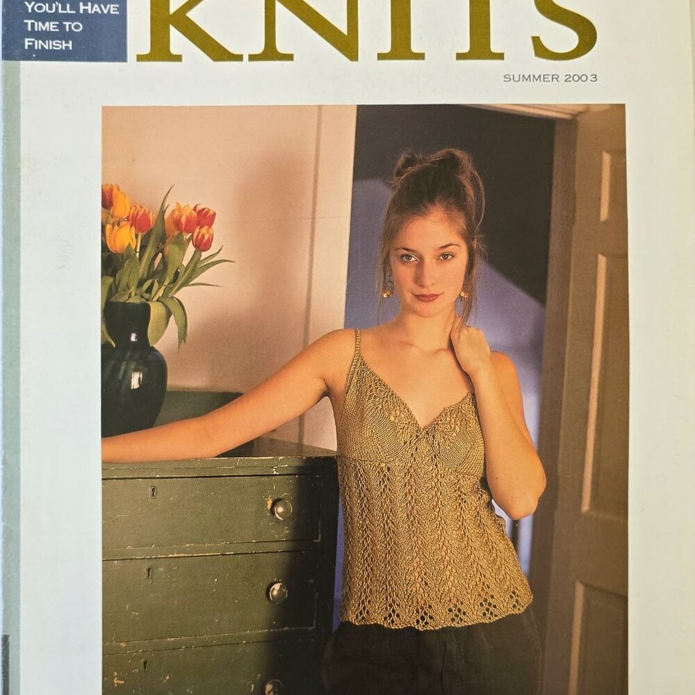 Interweave Knits Summer 2003 Magazine Featuring Knitting Patterns & Techniques F